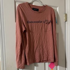 Women’s size Small Abercrombie & Fitch Dark Blush Long Sleeve Tee